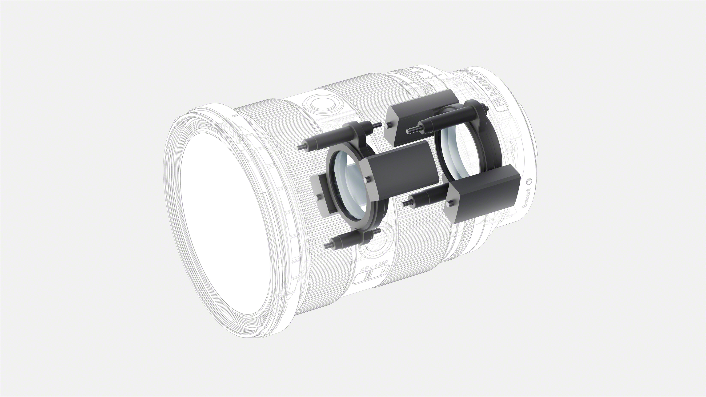 FE 24-70mm F2.8 GM II XD Linear Motors diagram