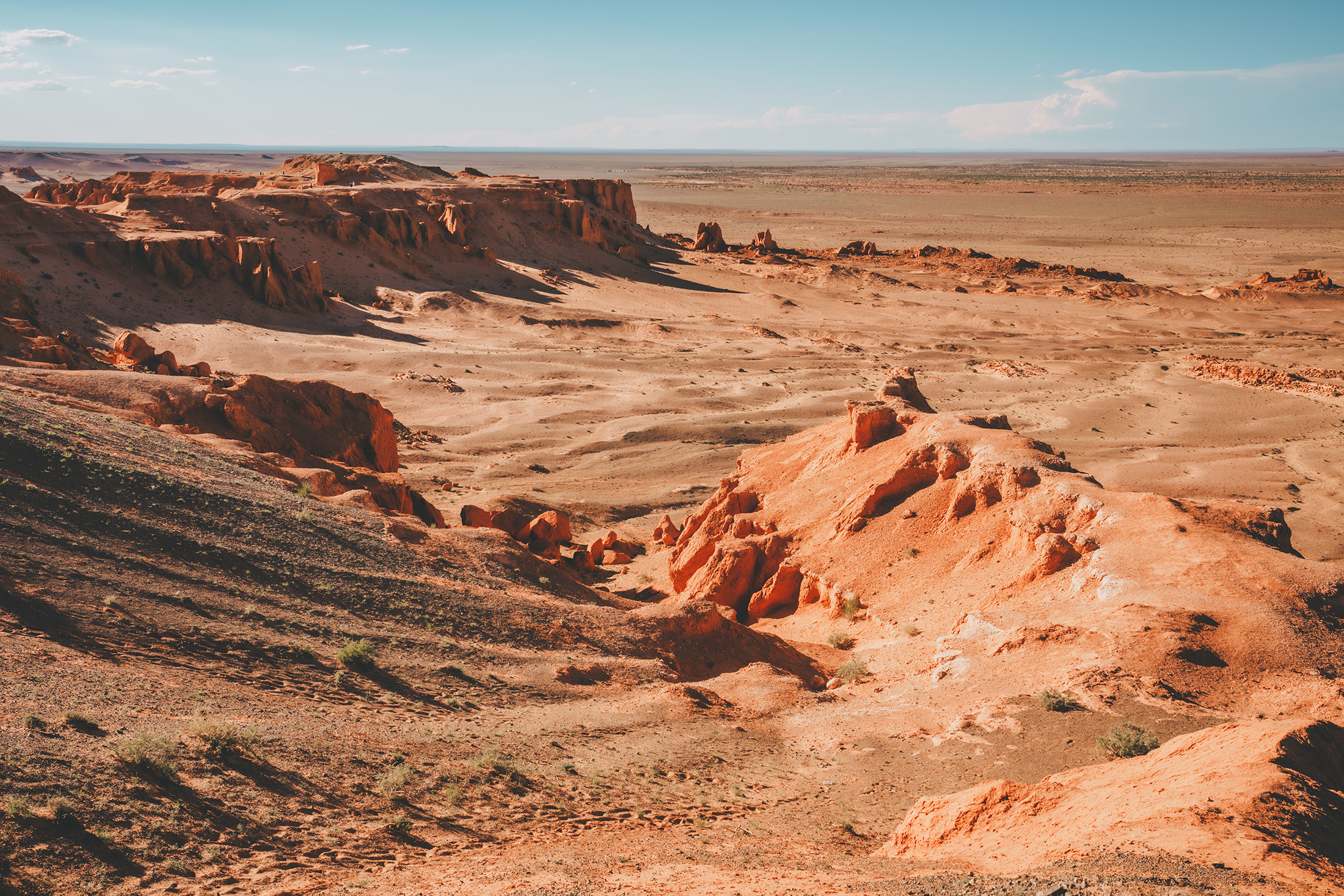 Mountainous landscapes in Mongolia